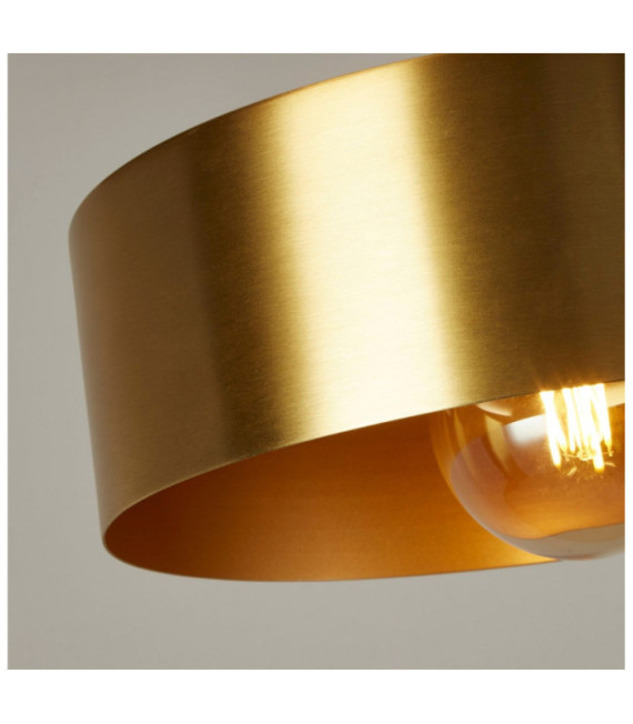 Knox Pendelleuchte Baustahl Gold, Schwarz