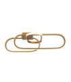 Plafonnier LED intégré Clip Acier doux Blanc,Or
