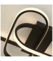 Plafonnier LED intégré Clip Acier doux Blanc, Noir