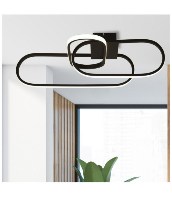 Integrated LED ceiling light Clip Mild steel White, Black
