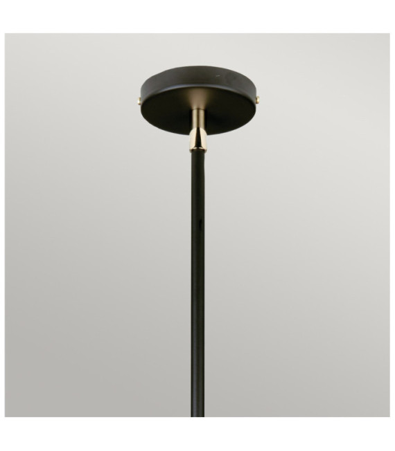 Lampada a sospensione Balance Paralume in acciaio nero