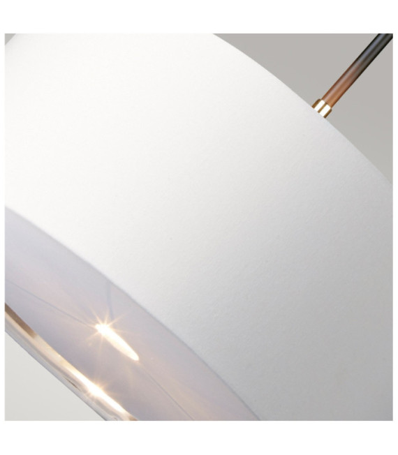 Lampada a sospensione Balance Paralume in acciaio nero