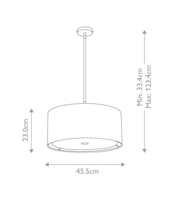 Lámpara colgante Balance pantalla acero negro