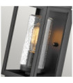 Hinkley outdoor wall light Transparent seeded glass, EPMM (plastic composite, stone) Black