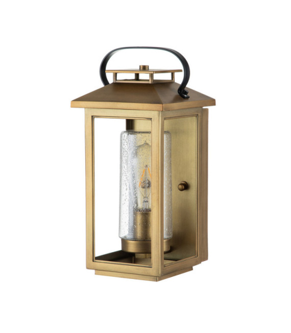 Hinkley outdoor wall light Clear seeded glass, EPMM (plastic composite, stone) Painted aged brass