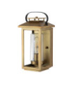 Hinkley outdoor wall light Clear seeded glass, EPMM (plastic composite, stone) Painted aged brass