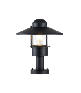 Klampenborg outdoor floor lamp Clear glass, 304 stainless steel Black
