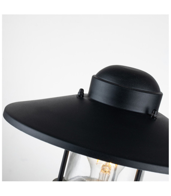Klampenborg lámpara de pie para exterior Vidrio transparente, acero inoxidable 304 Negro