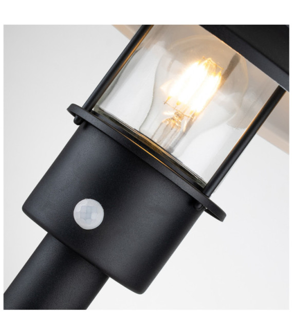 Klampenborg lámpara de pie para exterior Vidrio transparente, acero inoxidable 304 Negro