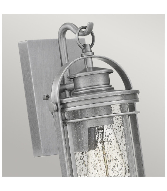 Quoizel exterior wall light Aluminum, steel, transparent grained glass Industrial aluminum