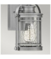 Quoizel exterior wall light Aluminum, steel, transparent grained glass Industrial aluminum