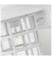 Hinkley Outdoor Wall Light Clear Seeded Glass, Weather Resistant Composite, Textured White