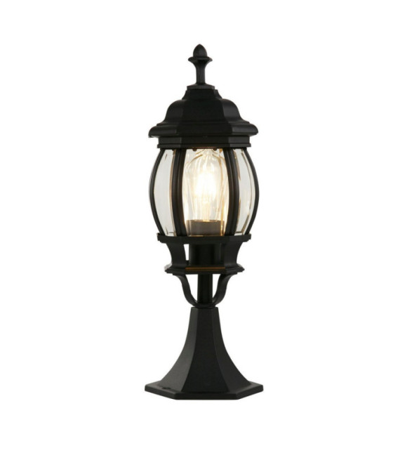 Outdoor floor lamp Bel Aluminum, Black glass