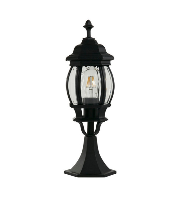 Lampe sur pied extérieur Bel Aluminium,verre Noir