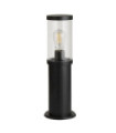 Borne de jardin Bakerloo Aluminium,verre Noir