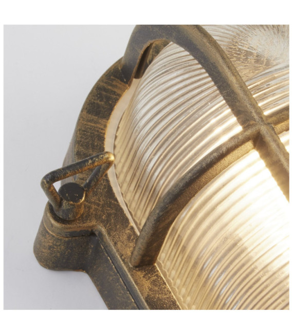 Lampe sur pied extérieur Bulkhead Aluminium Clair, or noir