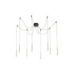 LUCCIOLA Pendant Lamp Glass, Black Metal