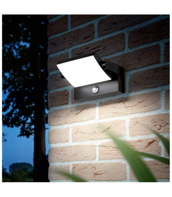 Lampada da parete per esterno SWIPE Metallo, Plastica Antracite
