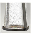 Hinkley Outdoor Wall Light Clear Seeded Glass, Weather Resistant Composite, Black