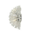 Sunburst wall light Mild steel, Clear glass, chrome