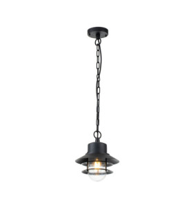Applique murale extérieur Copenhagen Verre transparent,acier inoxydable 304 Noir