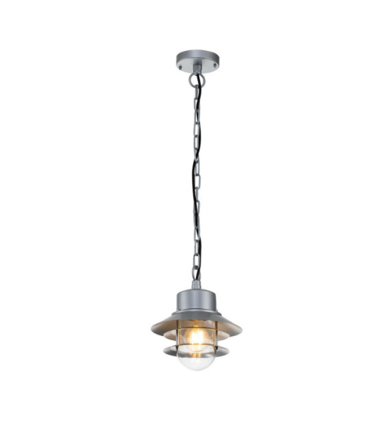 Copenhagen outdoor wall light Transparent glass, 304 stainless steel Silver