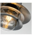 Copenhagen outdoor wall light Transparent glass, 304 stainless steel Silver