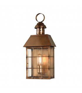 Stow lampada da parete, bronzo invecchiato