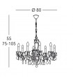 VICTORIA 2 Chandelier 8 lights - 4
