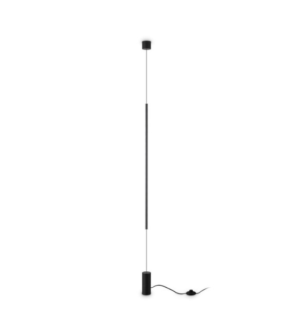 Suspension LED FILO Verre,Métal,PVC Noir