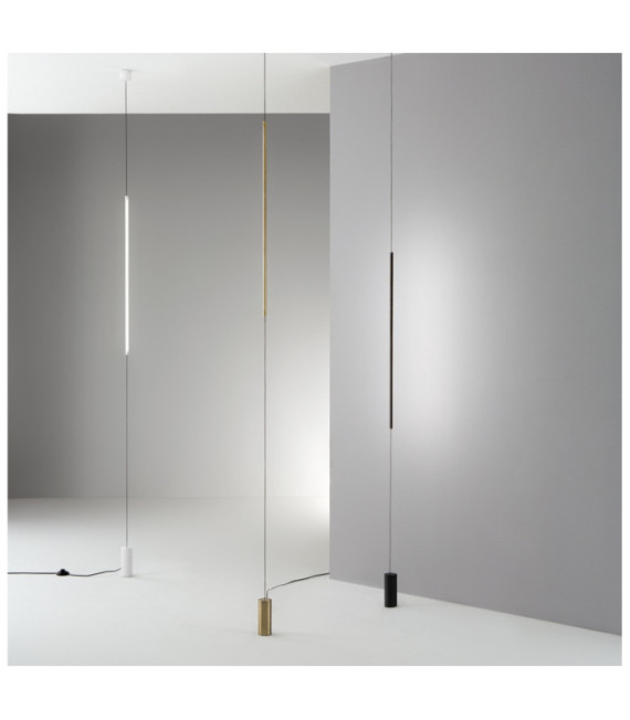 FILO Lámpara colgante LED Vidrio, Metal, PVC Latón