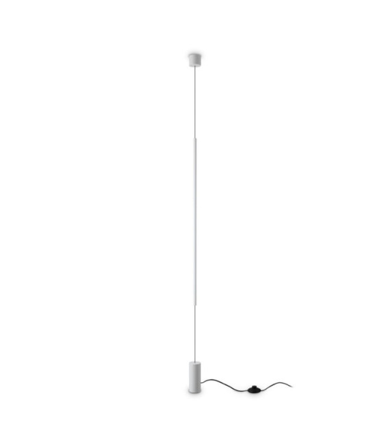 FILO lámpara colgante LED Vidrio, Metal, PVC blanco