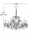 VICTORIA 2 Chandelier 12 lights - 2