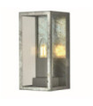 Applique murale extérieur Box Acier doux Argent, Clair