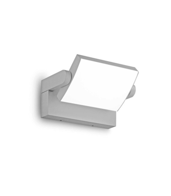 Lampada da parete per esterno Swipe Metallo, Plastica Grigia