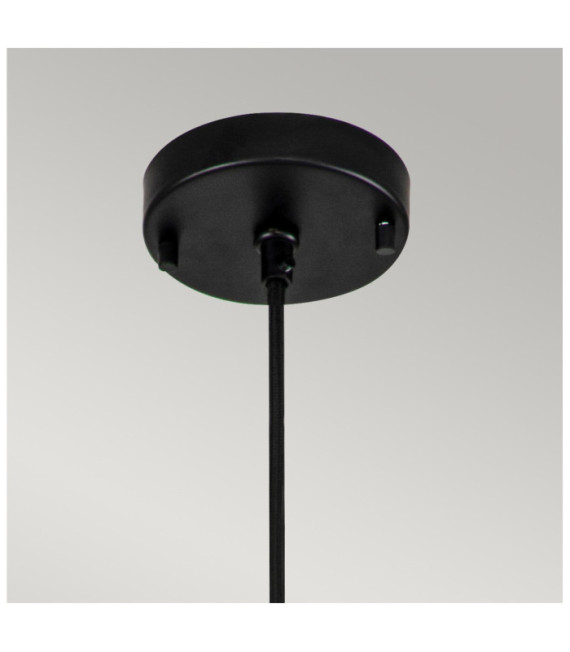 Suspension Etoile Résine,Acier Noir mat, feuille d'or