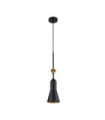 Suspension Etoile Résine,Acier Noir mat, feuille d'or