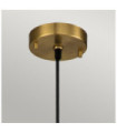 Suspension Etoile Résine,Acier Laiton vieilli, feuille d'or