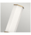 Wall light Bathroom Hinkley Steel, opal frosted glass Brass Heritage