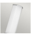 Wall light Bathroom Hinkley Steel, opal frosted glass Polished chrome