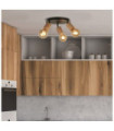 Multiple spotlight Spinny Mild steel Matt black, natural