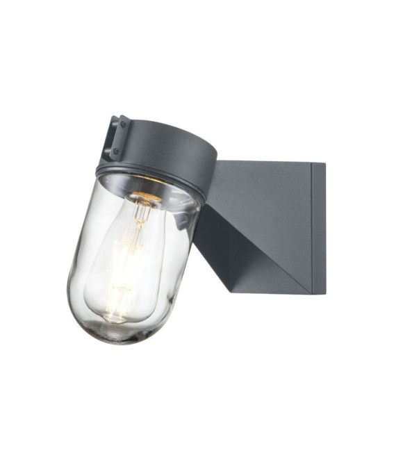 Portofino exterior wall light Glass, Stainless steel Gray