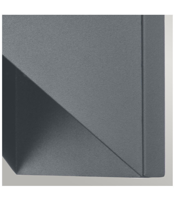 Lampada da parete per esterni Portofino Vetro, Acciaio inox Grigio