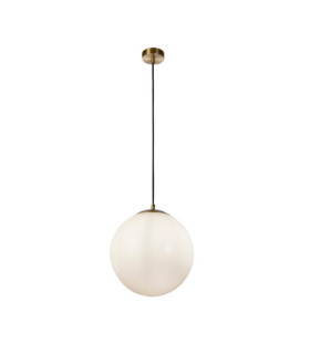 Atom pendant light Mild steel, glass Brass