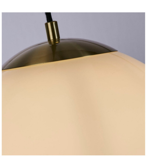 Atom pendant light Mild steel, glass Brass