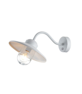 Klampenborg outdoor wall light Transparent glass, 304 stainless steel White
