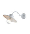Applique murale extérieur Klampenborg Verre transparent,acier inoxydable 304 Blanc