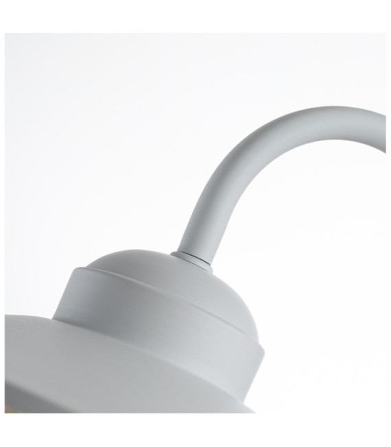 Klampenborg aplique de exterior Vidrio transparente, acero inoxidable 304 Blanco
