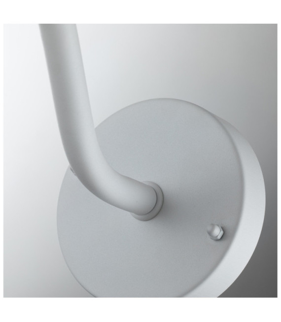 Klampenborg aplique de exterior Vidrio transparente, acero inoxidable 304 Blanco