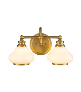 Hinkley wall light Glass, Steel Brushed brass